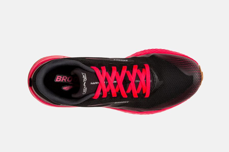 Brooks Running Shoes Womens Black/Red - Catamount Trail - 5986-NESIK